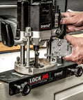 Pro Grade Lock Jig Kit For Routing Face Plate Recess And Mortise, Fast Tool Free Setup With Locking Levers And Twin Clamping Knobs