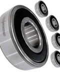 Premium Grade Badass C3 Spindle Bearings In A Four Pack For Lawn Tractors, showcasing durable steel with synthetic grease.