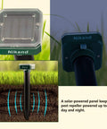Solar Mole Repellent Ultrasonic 4 Pack For Lawn Garden Yard Home Humane Pest Deterrent with solar panel and sonic pulses