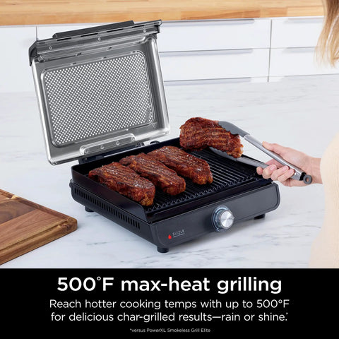 Electric Griddle And Indoor Grill With Interchangeable Plates For Grilling And Griddling Sear Steaks Burgers Salmon And Veggies
