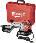 11 Amp Deep Cut Band Saw with case for precise metal and wood cutting, easy to use portable power tool with sturdy case shown