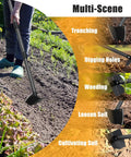 Triangle Garden Hoe With A 60 Inch Long Handle For Weeding Digging And Loosening Soil Heavy Duty Metal Garden Tool multi-scene use