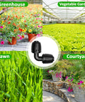 Half Inch Drip Irrigation Elbow Fittings 13 Pack Barbed Elbow Connectors For One Half Inch Drip Tubing in garden settings