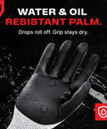 Pro Grade Cut Resistant Work Gloves With Nitrile Grip, black waterproof palm with water-resistant design, for men and women