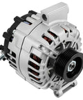 Drops Right In 12V 125Amp Alternator With CW S6 Pulley Fits Hummer H3 2007 2010 Chevrolet Colorado 2007 2012 GMC Canyon 2007 2012 Isuzu I 290 2007 2008 Replacement OEM 2650682A, front view