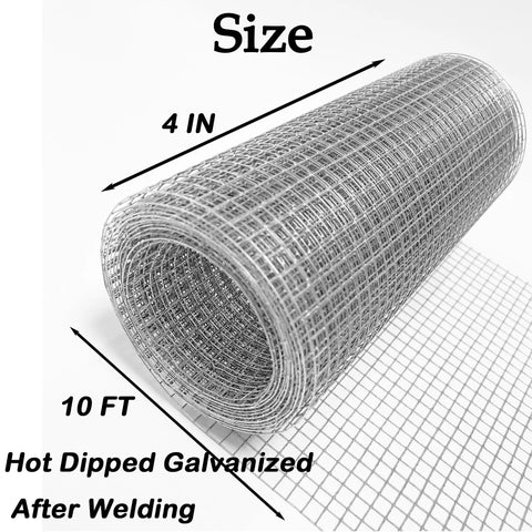 Beefy Heavy Duty One Quarter Inch Hardware Cloth Four By Ten Foot Galvanized After Welding Twenty Three Gauge Wire Mesh Roll