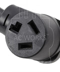 Heavy Duty 50 Foot 30 Amp Dryer Extension Cord NEMA 10 30 3-Prong for Electric Dryer with 600 Volt Jacket STW 10 3 Copper Wire Black