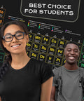 Students in front of Massive 2026 Periodic Table Poster In PVC Vinyl, 31x23 Inch Wall Chart For Classrooms, Chemistry Lessons.