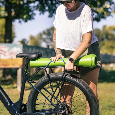 Electric Hybrid Bike With 350W Hub Motor, 27-Inch Wheels, Throttle Or Pedal Assist, Up To 20 MPH, Dope Daily Commute Cruiser For Adults, Lightweight Blue Frame Built For Easy Hills And All Day Comfort on a bike