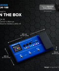 Ultra Portable Bass Effects Processor With Iconic Amps And Effects And AIRD Sound Engine for Beginner Bassists package contents