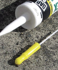 Reusable Tube Sealer With Puncture Pin For Caulk, Four Pack, Keeps Open Tubes Sealed Tight Between Jobs, Stops Dry Out, Pro DIY Tool That Preserves Caulk Freshness And Reduces Waste on caulk tube and pin