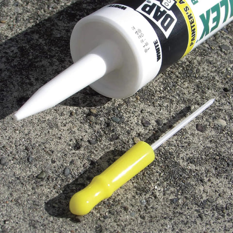 Reusable Tube Sealer With Puncture Pin For Caulk, Four Pack, Keeps Open Tubes Sealed Tight Between Jobs, Stops Dry Out, Pro DIY Tool That Preserves Caulk Freshness And Reduces Waste on caulk tube and pin