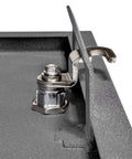 Close-up of anti-pry lock mechanism on Locking Residential Mailbox With Large Capacity, Heavy Duty 14 Gauge And 16 Gauge Steel