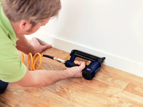 Heavy Duty Pneumatic Nailer And Stapler Combo For 606 Staples And 8 Brad Nails Featuring Slick Comfort Grip And Quick Reload Design Built Tough For Trim Work And Framing With Smart Adjust Drive Depth And Includes Carry Case Ready To Roll Every Time