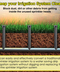 3 Pack Sprinkler Head Cap Set For Hunter Pro Spray Sprinklers With Fluoroelastomer Seals, installed in irrigation system
