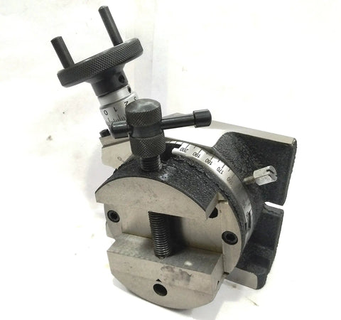 4 Inch Milling Indexing Rotary Table 100 Mm Precision Horizontal And Vertical Setup With Tailstock M6 Clamp Kit And Round Vise