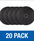 Pack of 20 Silicon Carbide Floor Sanding Discs With Cloth Backing 15 Inch By 2 Inch Center Hole Grit 12X for Hardwood and Concrete