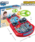 Hands On Real Circuit Wiring Kit For Kids With LED Lights And A Flying Fan Fun 18 Cool STEM Experiments For Boys And Girls 8 And Up Premium Wires No Cheap Snap Circuits Learn Real Electronics By Building, red circuit science lab kit 12.6 x 10.2 x 3 in