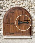 Heavy Duty T Hinge Set For Wooden Fences And Gates Black Matte Gate Hinges on wooden door