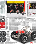 Beast Mode Erector Set Metal Model Kit For Adults Teens And Advanced Kids Build Cars Planes And Excavators With Realistic Pieces