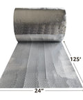 Reflective Bubble Insulation Roll 24 Inch By 125 Foot One Sided Foil Thermal Barrier For Windows Keep Cool In Summer And Stay Warm In Winter Radiant Heat Shield USA Made