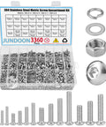 3360Pcs Metric Machine Screw Assortment Kit M2 M3 M4 M5 304 Stainless Steel Hex Socket Button Head Bolts Nuts With Lock Washers And Flat Washers