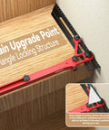 Slick Adjustable Master Woodworking Stair Tread Jig And Heavy Duty Template System With Upgraded Locking Mechanism for setup accuracy on wood.