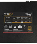 750W Semi Modular Power Supply With 80 Plus Bronze Efficiency, ATX 3.0/3.1 Ready, black steel case, front label view