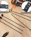100 Piece 12 Inch Slatwall Hooks Set Black For Metal Slat Wall Hanging Displays Solid Heavy Duty Pegs Commercial Grade