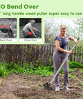 Person using 2 In 1 Garden Hoe And Cultivator Weeding Rake With Long Handle 6 Tine Heavy Duty Hand Weeder in garden