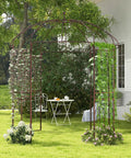 Birdcage Style Garden Arbor With Heavy Duty Metal Frame And Four Climbing Trellises Outdoor Gazebo Pergola Arch For Climbing