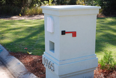 All Surface Mailbox Flag That Fits Brick, Stucco, Stone, Wood, Metal Or Plastic Mailboxes USA Made Durable Flag With Finger Grab
