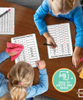 Children using Flexible Dry Erase Whiteboards For Multiplication Practice 9 By 12 Inches Pack Of 10 Sheets Durable Lightweight Portable