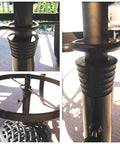 Wind Resistant Patio Umbrella Cone Wedge Shim Twists To Fit For Patio Table Hole Or Umbrella Base This Essential Accessory Fits One Point Eight To Two Point Four Inch Openings And One And A Half Inch Poles Black For A Tight Secure Hold In Windy Outdoor.