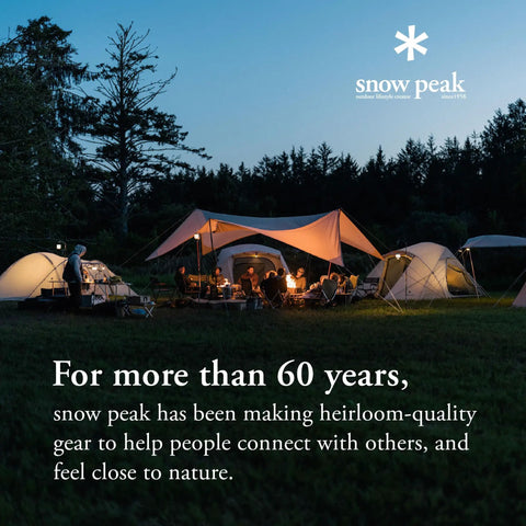 Outdoor camp setup with tents and canopy at dusk, highlighting Ultra Lightweight Titanium Spork For Outdoors Camping Utensil Durable Backpacking Cutlery