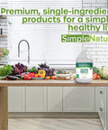 All American Food Grade Mineral Oil For Wood Care Keeps Your Cutting Boards Butcher Block Counters And Stainless Steel Smooth Protected And Ready For Action Odorless Tasteless Colorless 1 Gallon bottle on kitchen counter with vegetables