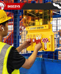 Worker using Lockout Tagout Kit and Wall Station for OSHA Safety, 6-Position Lockout Station with 3 Keyed-Different Padlocks