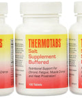 Buffered Salt Tablets To Kick Fatigue To The Curb While Stopping Muscle Cramps During Grilling Or Sports Events Packed With Legit Electrolytes For Active Humans Needing Quick Sweat Replacement On The Fly - 100 tablets in three bottles.