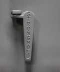 Silver handle with 'Stronghold' on Dark Gray Heavy Duty Tough As Nails Industrial Steel Cabinet With Welded Construction 12 Gauge Steel