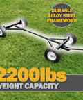 Heavy Duty ATV Utility Wagon Chassis That Hauls 2200 Pounds Built Tough From Alloy Steel Platform on grassy field