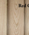 Top Shelf Kiln Dried Red Oak Board One Eighth Inch Thick By Four To Five Inches Wide And Twenty Four Inches Long Solid Hardwood Plank For Diy Projects, showing natural wood grain.