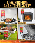 40 By 40 Inch Fire Blanket Kit With Hooks And Gloves, Instant Fire Stop For Home, Kitchen, Car, Office And Camping in use