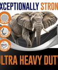 Elephant on Ultra Thick 20x30 Tarp Built To Last Heavy Duty 16 Mil Waterproof Poly Tarpaulin With UV Resistance, Exceptional Strength