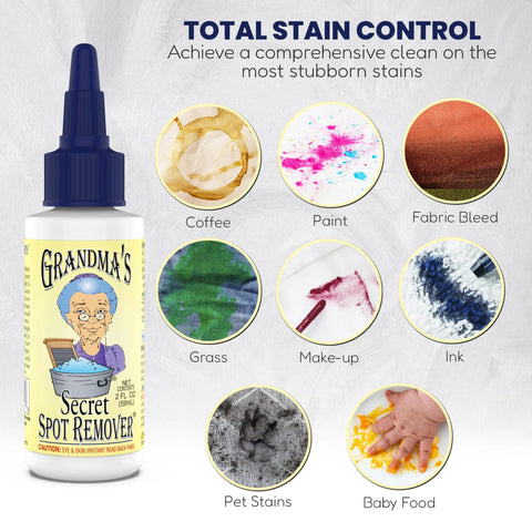 Secret Spot Remover For Clothes Chlorine Free Toxin Free Stain Remover For Fabric That Eliminates Oil Paint Blood And Pet Stains