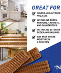 Composite Shims & Wedges for Leveling, 24-pack, 8-inch waterproof wood/plastic shims by Amazon.