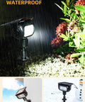 Robot Inspired Solar Spotlight Outdoor Waterproof With Auto On Off And Dual Brightness Modes for garden lighting at night