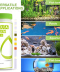 Go-To 8-In-1 Aquarium Test Kit For Fish Tanks With Quick And Accurate Water Testing Strips For Freshwater Tanks And Ponds Tests PH Ammonia Alkalinity Hardness Chlorine Nitrate Nitrite And More. 50 strips for fish tanks, ponds, aquariums, fish bowls