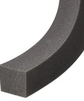 Close-up of Frost King AC43H Window AC Weatherseal Tape Open Cell Foam Seal 2 And 1 Quarter By 2 And 1 Quarter By 42 Inches, gray foam detail.