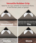 Rug Corner Gripper Set 8 Pack For Indoor And Outdoor Use Keeps Rugs From Curling And Slipping With Strong Adhesive on various surfaces.