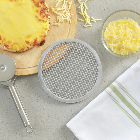 Aluminum 6 Inch Pizza Screen Pack Of 144 For Crispy Crust And Fast Even Baking Lightweight And Stackable With Seamless Rim